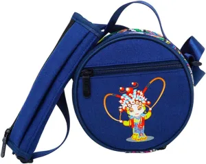 1Pc Steel Tongue Drum Bag Padded Musical Instrument Storage Pouch with Cute Ethnic Patterns and Breathable for Percussion Enthusiasts