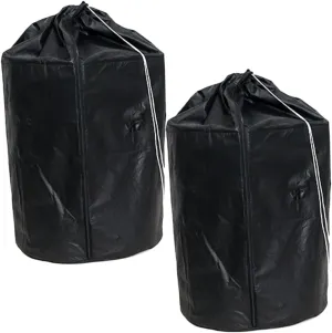 2pcs Cold Cover Plants Garden Freeze Insulation Shelter Shrub Cover Winter Protection Drawstring Covers Protector Insulate Plant Cover Flowerpot Cloth Bag for Black Aluminum Film