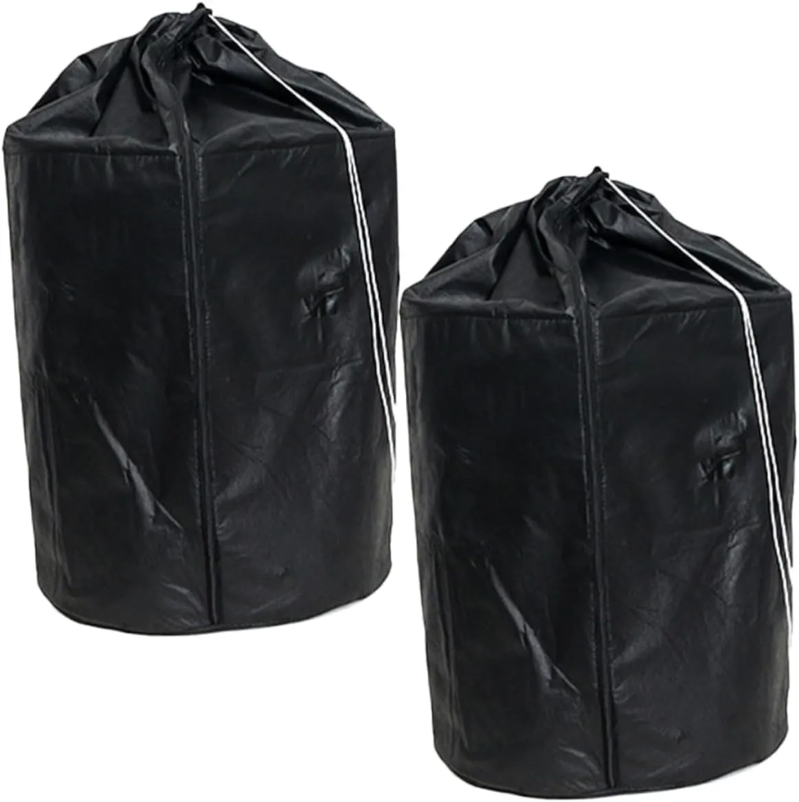 2pcs Cold Cover Plants Garden Freeze Insulation Shelter Shrub Cover Winter Protection Drawstring Covers Protector Insulate Plant Cover Flowerpot Cloth Bag for Black Aluminum Film