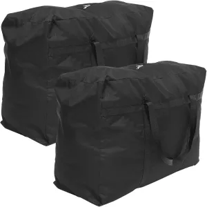 2Pcs Heavy Duty Extra Large Storage Bags Portable Multifunctional Pouches for Travel Camping Garden Tools Holiday Decorations