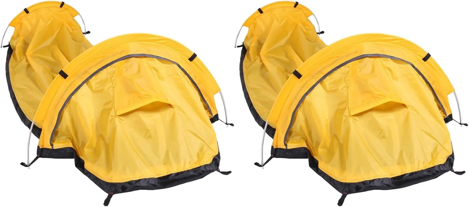 2X Ultralight Bivvy Tent Single Person Backpacking Bivy Tent Waterproof Bivvy Sack for Outdoor Camping Survival Travel