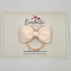 3 Inch Flat Double Bow Thin Elastic - Sideshow Rose