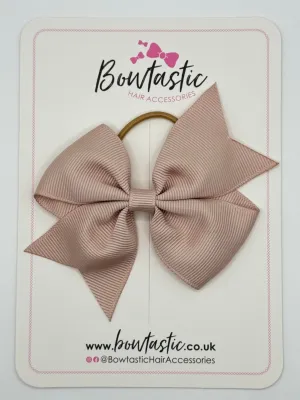 3.5 Inch Flat Bow Thin Elastic - Antique Mauve