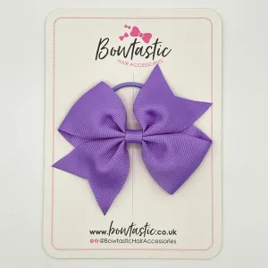 3.5 Inch Flat Bow Thin Elastic - Hyacinth
