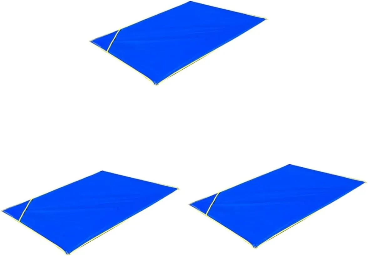 3pcs Picnic Blanket Fabric Ground Tarpaulin Mat Camping Tarps Tent Tarps Outdoor Blanket Sleeping Pad for Camping Blankets Waterproof Foldable Rug Portable Footprint Adults Blue