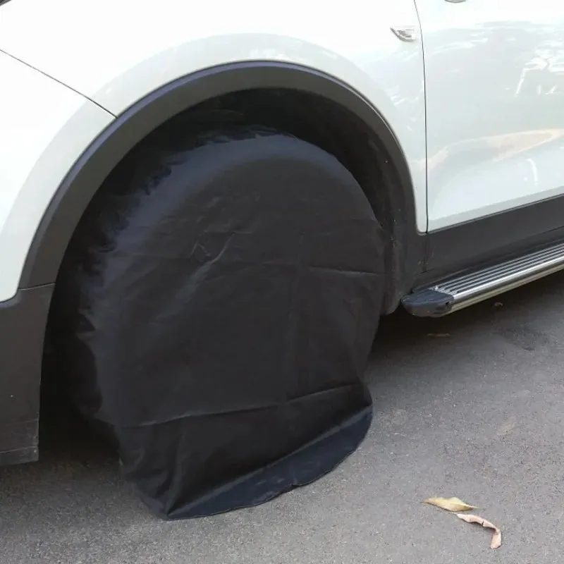4 Piece Oxford Tire Cover Set For Rvs Sun Protection & Dust Protection 82 X 30 Cm