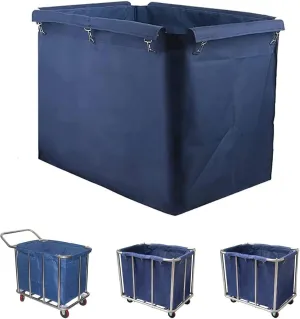 400L Rectangle Removable Waterproof Liner Bag for Rolling Laundry Basket, Commercial Laundry Cart Replacement Liner Bag, Detachable Storage Bags for Trolley, for Laundry, Hotel, Cleaning Car
