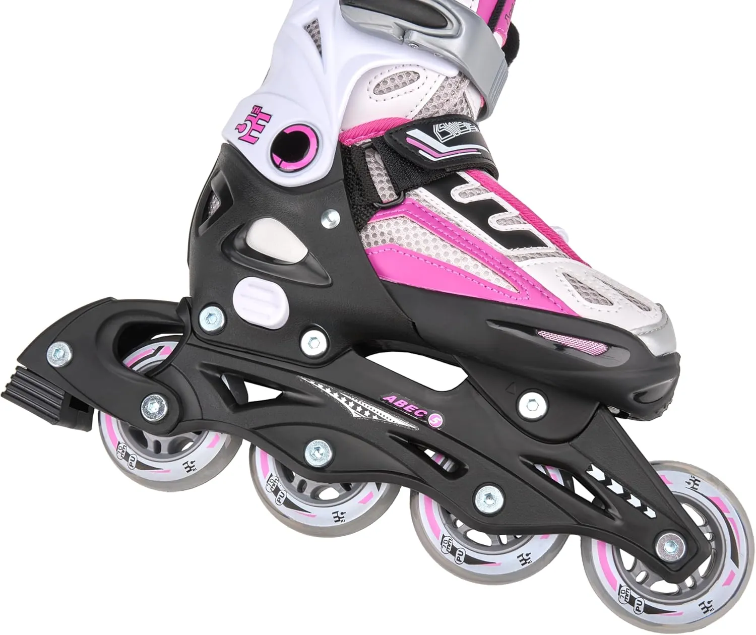 5th Element Kids Adjustable Inline Skates for Boys and Girls with Ankle Support Roller Skates-Includes Skate Bag