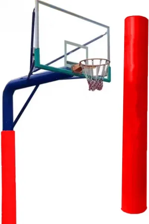 6 Ft Basketball Hoop Pad for Basement Playground Post, Outside Poles Cover Goalrilla Pole Padding Custom, Carport Collision Pole Accessories(Red,Dia 6.5inch(0.54ft))