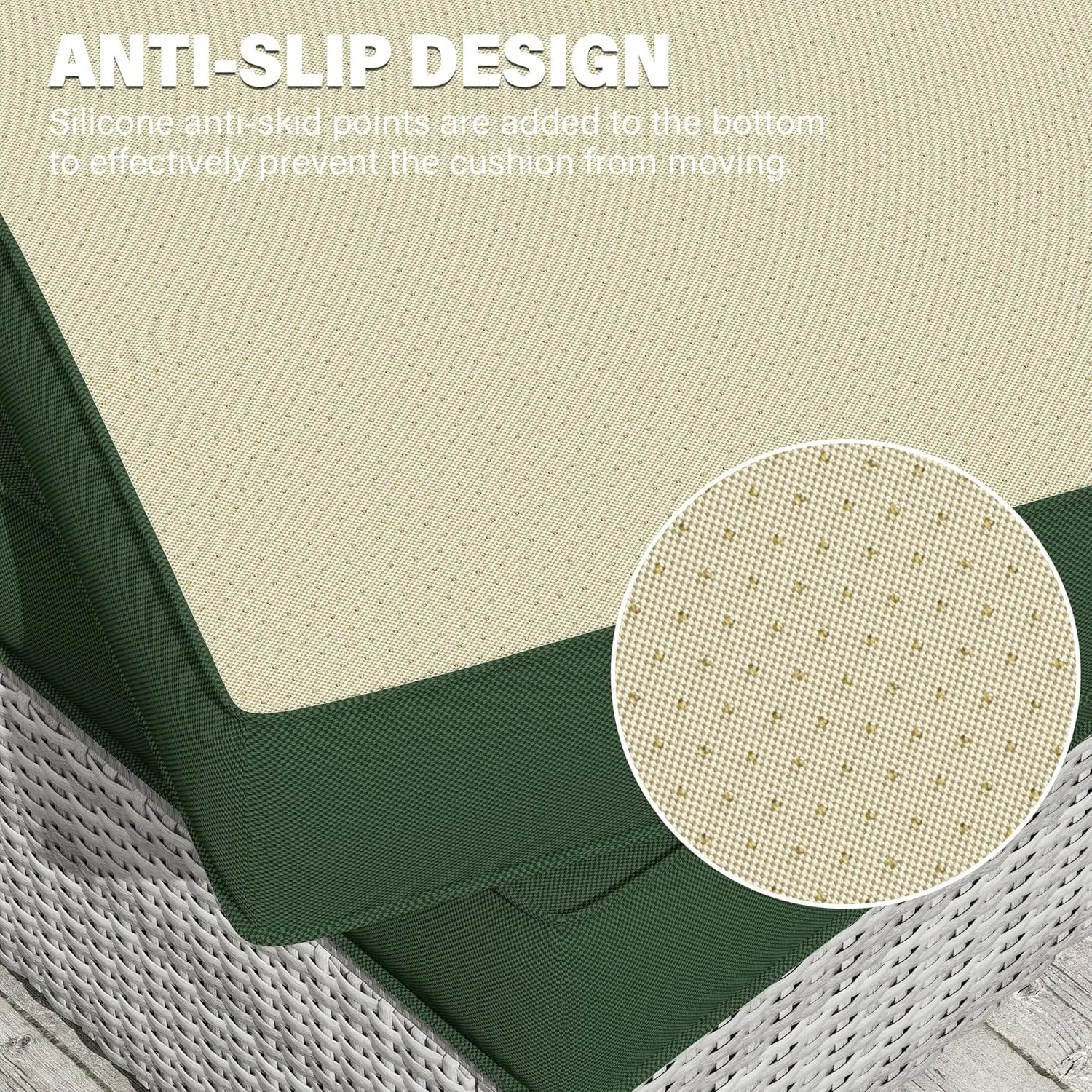8 pcs Outdoor Cushion Slipcovers Outdoor Patio Cushions Covers Replacement Waterproof with Zipper w/3 Seat Cushion Covers and 5 Backrest Pillow Covers, Covers Only