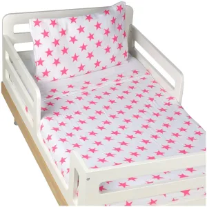 aden   anais Classic Toddler Bed in a Bag - Fluro Pink Kids Bedding Sets: Toddler Bedding, 4 Piece Set