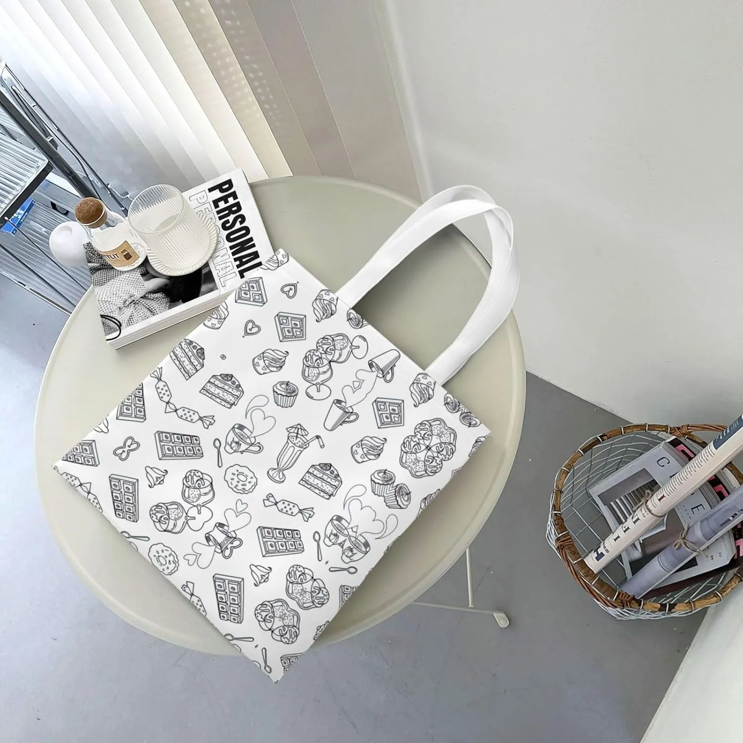 African National Patterns Print Foldable Tote Bag For Women Large Tote Shoulder Handbag Reusable Grocery Bags