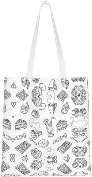 African National Patterns Print Foldable Tote Bag For Women Large Tote Shoulder Handbag Reusable Grocery Bags