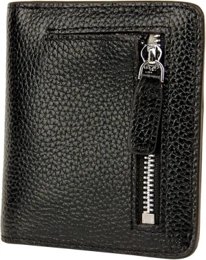 AINIMOER Small Leather Wallet for Women, Ladies Credit Card Holder RFID Blocking Women's Mini Bifold Pocket Purse