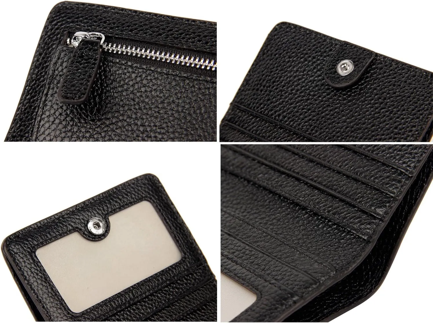 AINIMOER Small Leather Wallet for Women, Ladies Credit Card Holder RFID Blocking Women's Mini Bifold Pocket Purse