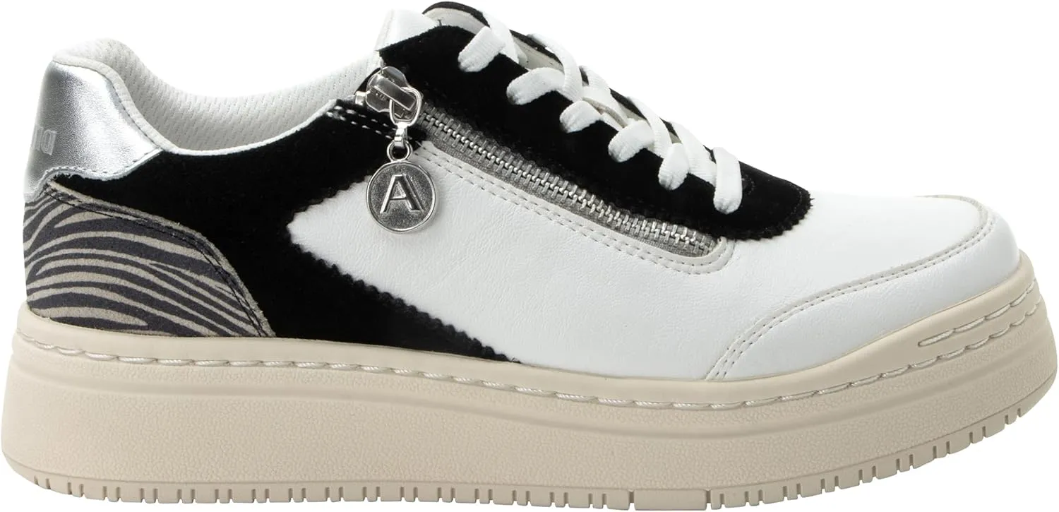 Alegria Women's Averie Zipper Platform Tennis Shoes
