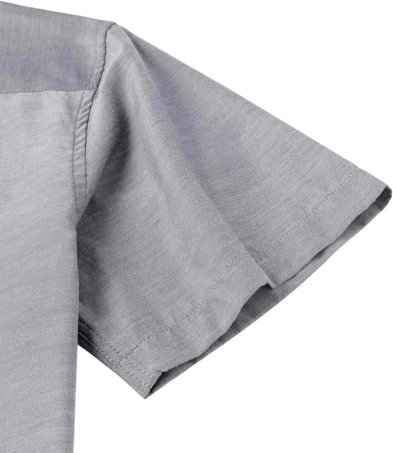 Alimens & Gentle Men's Short Sleeve Oxford Shirt Regular Fit Button Down Collar Shirts with Pocket