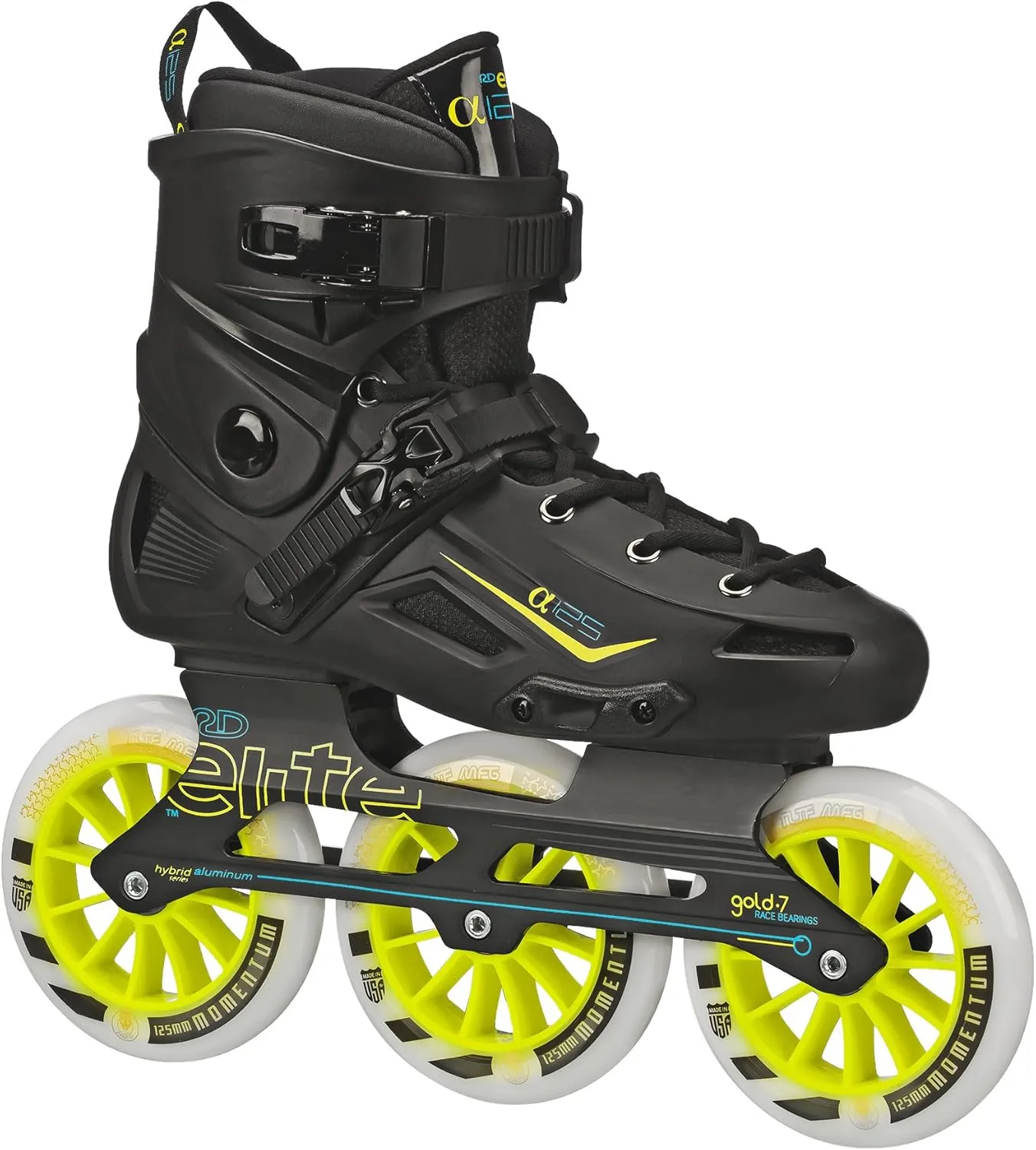 Alpha 125mm 3-Wheel Inline Skate Size 08