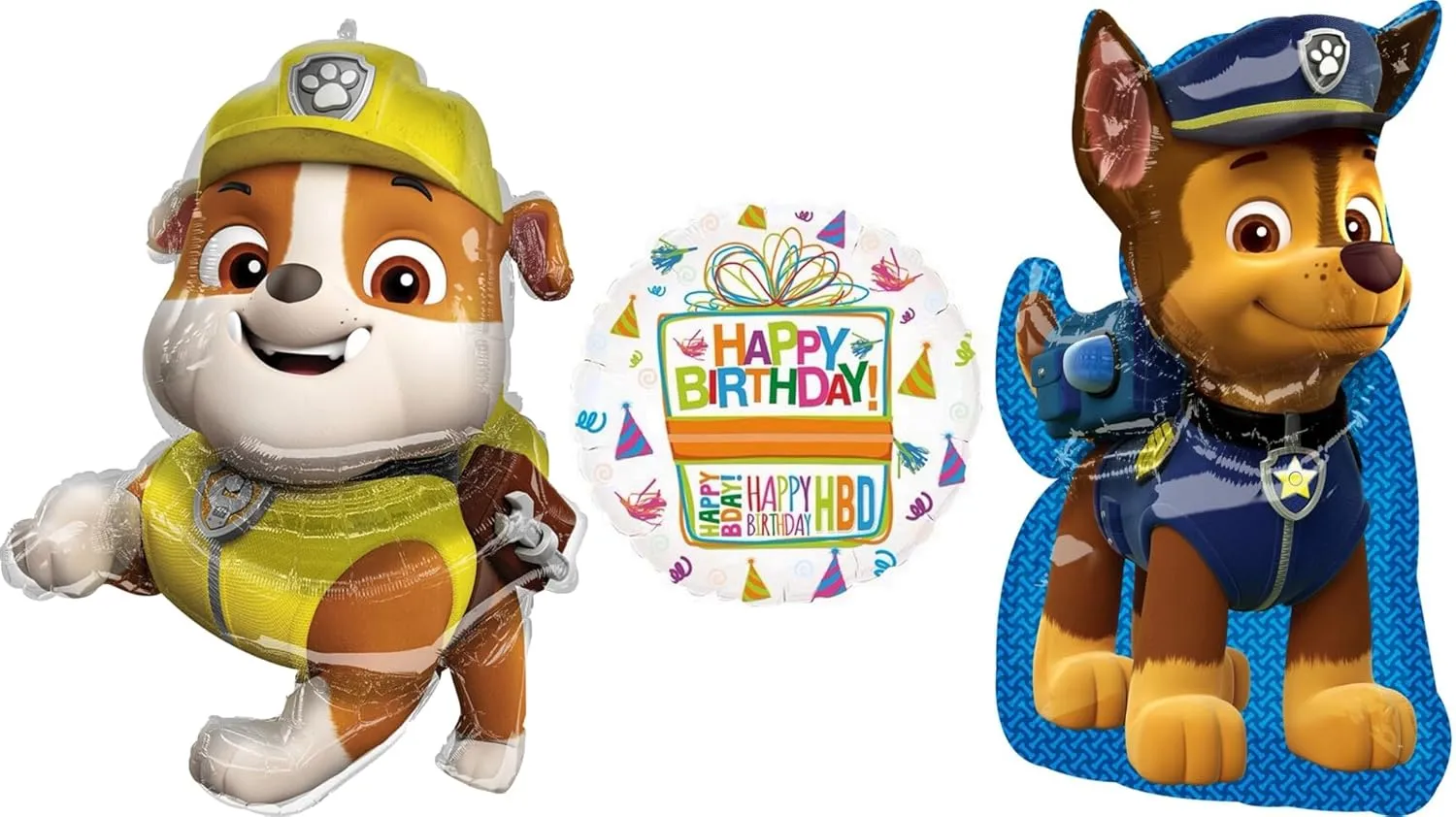 Anagram 32"" Rubble and 31"" Chase Super Shape Foil Balloons, BQ_4157
