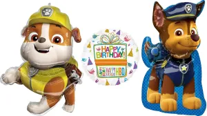Anagram 32"" Rubble and 31"" Chase Super Shape Foil Balloons, BQ_4157
