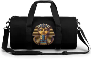 Ancient Egyptian Pharaoh King Egyptian Sports Gym Bag Waterproof Duffel Bag Travel Overnight Bag Carryon Weekend Bag