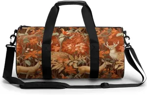 Animals Deer Sports Gym Bag Durable Workout Bags Travel Duffel Bags Yoga Exercise Bag for Women Men