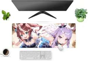 Anime Mouse Pad Umamusume Pretty Derby Tokai Teio Gaming Keyboard Mat Non-Slip Water-Resistant Rubber Base Full Desk Mousepad 3D Pattern