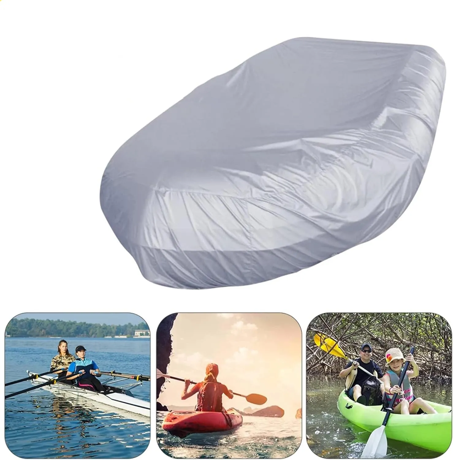 ANZAGA Boat Cover, 210D Waterproof Fade-Resistant UV Proof