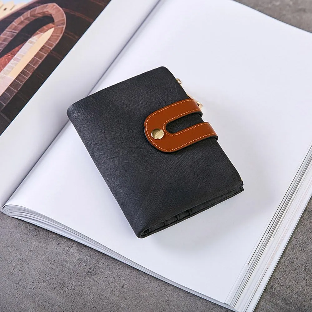 AOXONEL Women's Rfid Small Bifold Leather Wallet Ladies Mini Zipper Coin Purse id card Pocket,Slim Compact Thin