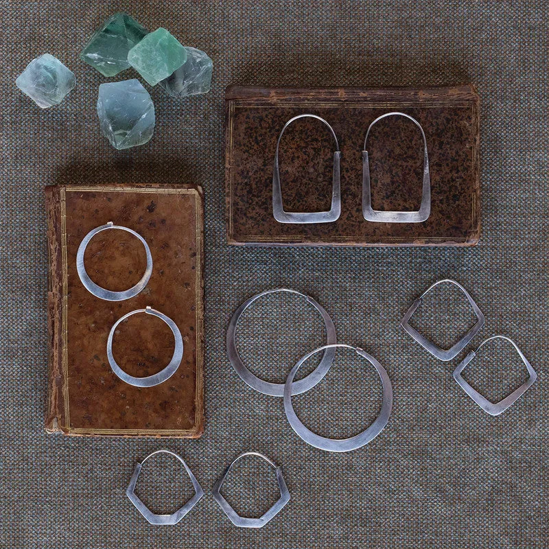 Arch Silver Earrings