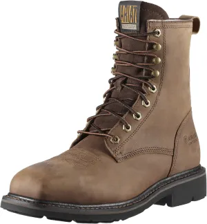 Ariat 100119179.5EE Men's Cascade 8" Wide Square Toe Steel Toe Work Boot Alamo Brown 9.5EE