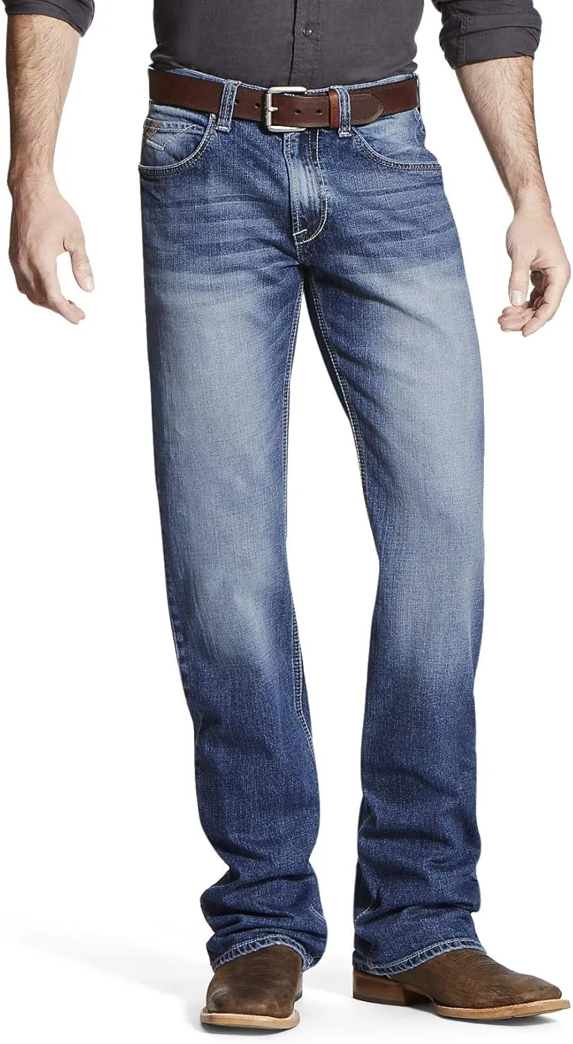 Ariat 100226033130 Men's M4 Low Rise Stretch Cole Boot Cut Jean Fargo 3130