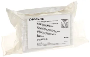 BD 353963 Falcon White/Clear Polystyrene Sterile 384 Well Microtest Plate with Lid, 120 microliter Capacity, Flat Bottom Shape (Case of 50)