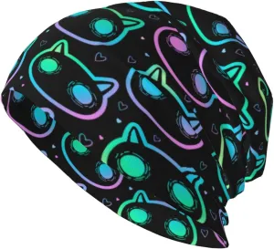 Beanie Hat Knitted Cap for Men Women,Thin Warm Knit Slouchy Cancer Hat Ski Cap Winter Warm Hip Hop Soft Skull Cap