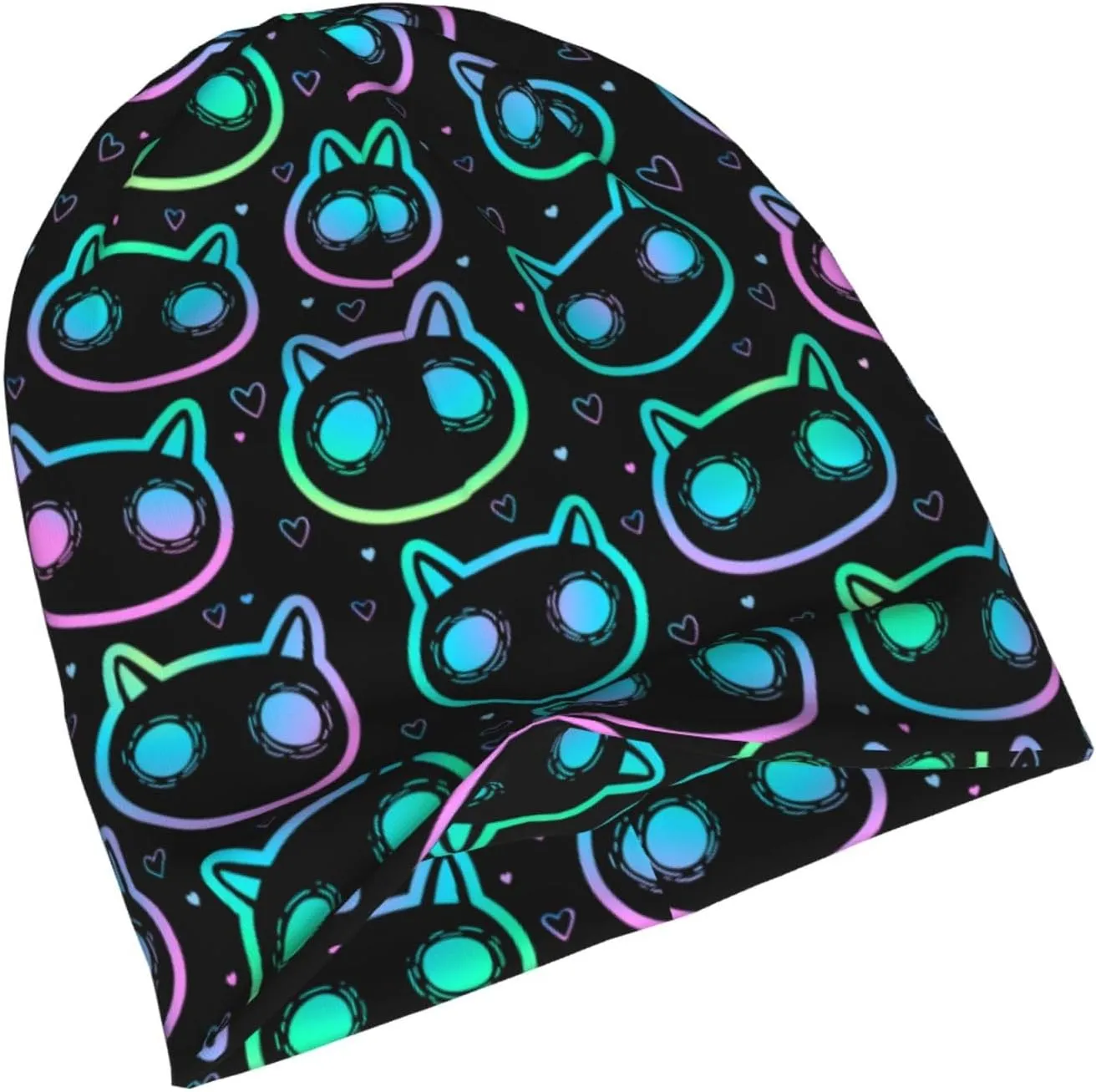 Beanie Hat Knitted Cap for Men Women,Thin Warm Knit Slouchy Cancer Hat Ski Cap Winter Warm Hip Hop Soft Skull Cap