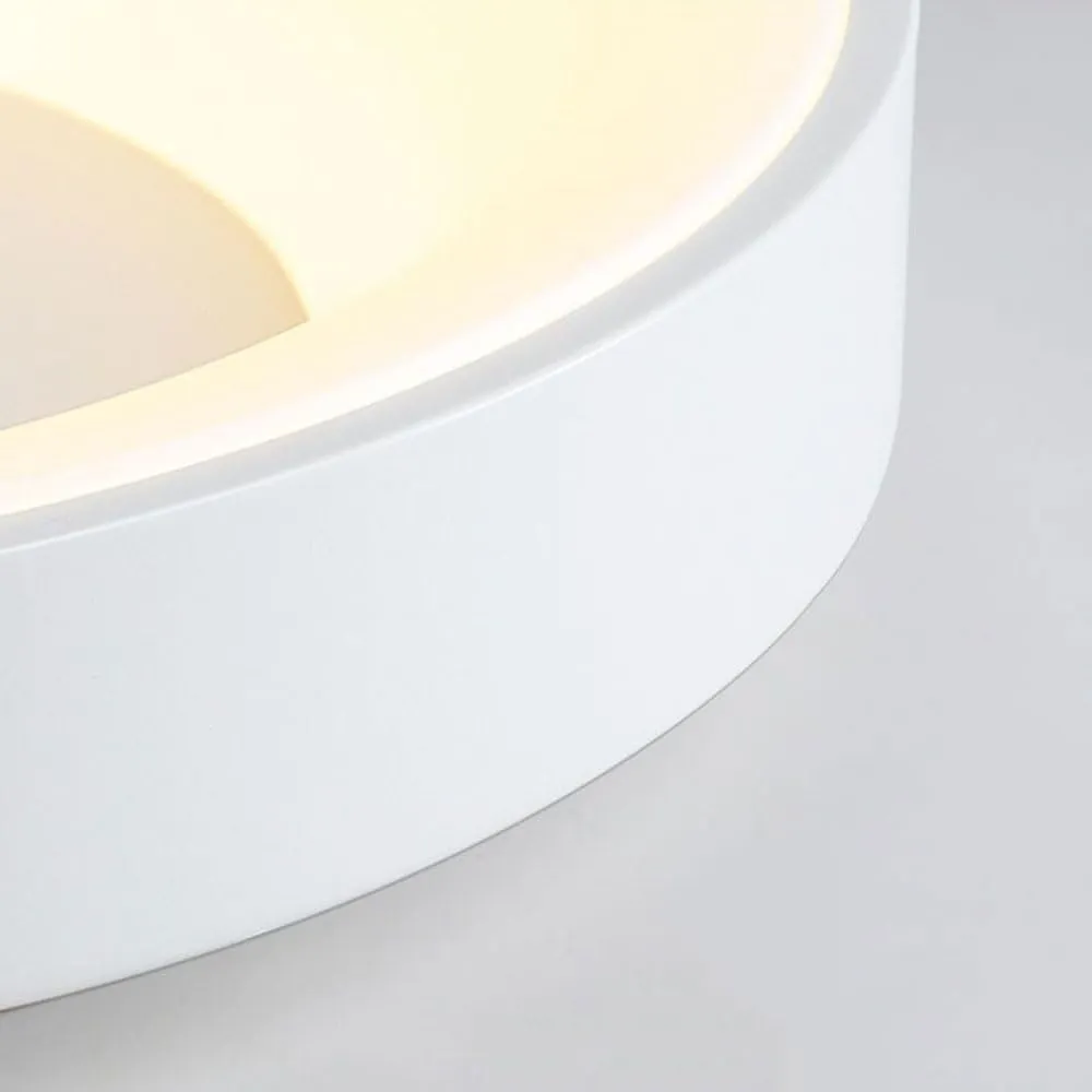 Bedroom Ceiling Lamp Led Ultra -Thin Flat Ceiling Lighting Nordic Modern Living Room round Close to Ceiling Light Fixtures Minimalist Dining Room Master Bedroom Lamps for Office Hallway/Whit