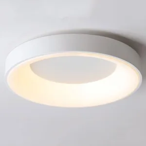 Bedroom Ceiling Lamp Led Ultra -Thin Flat Ceiling Lighting Nordic Modern Living Room round Close to Ceiling Light Fixtures Minimalist Dining Room Master Bedroom Lamps for Office Hallway/Whit