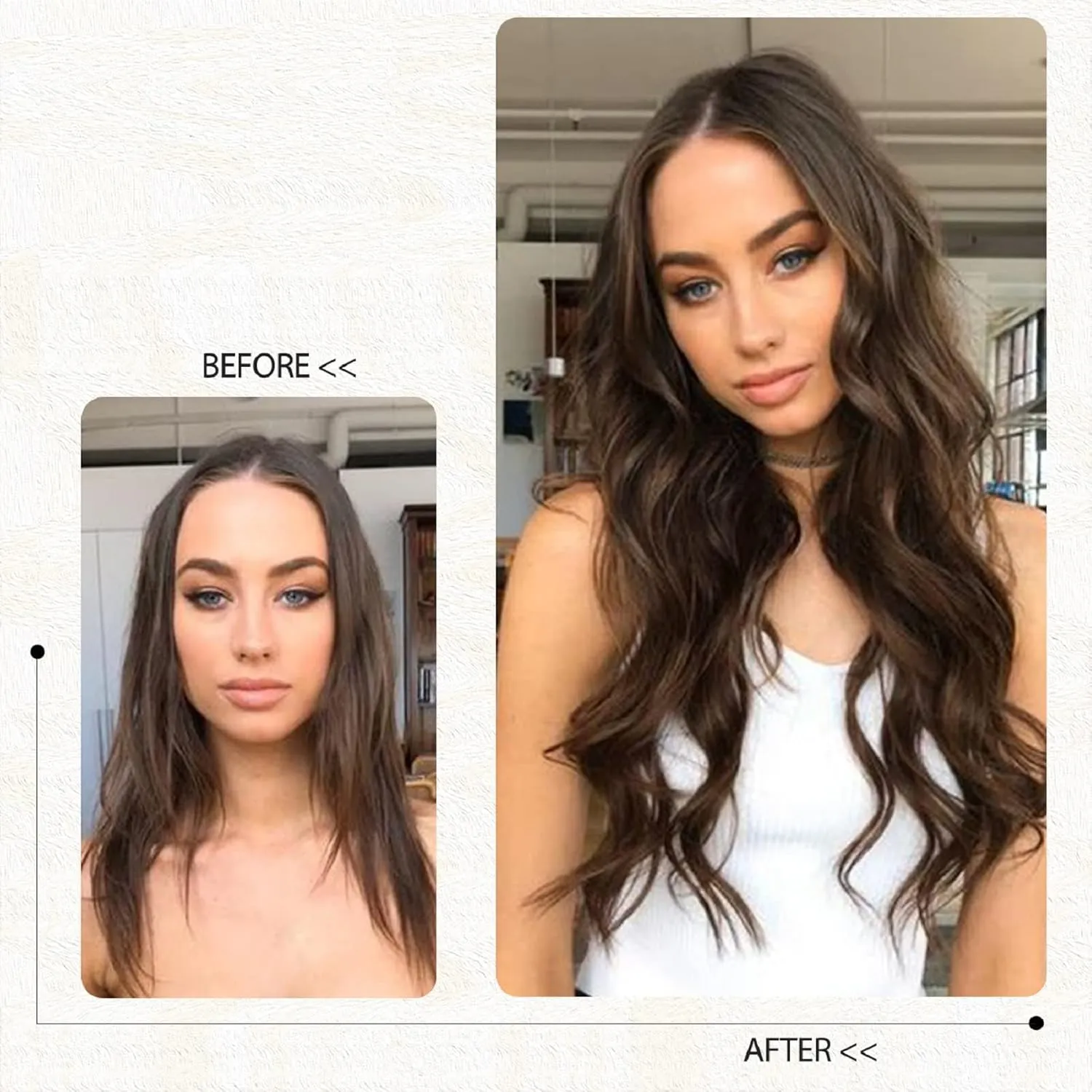 Belaved Highlights Tape in Human Hair Extensions Remy Tape in Human Hair Extensions for Women Straight Hair Balayage Chocolate Brown to Blonde 14inch 50 Gram 20 Pcs Glue in Hair Extensions