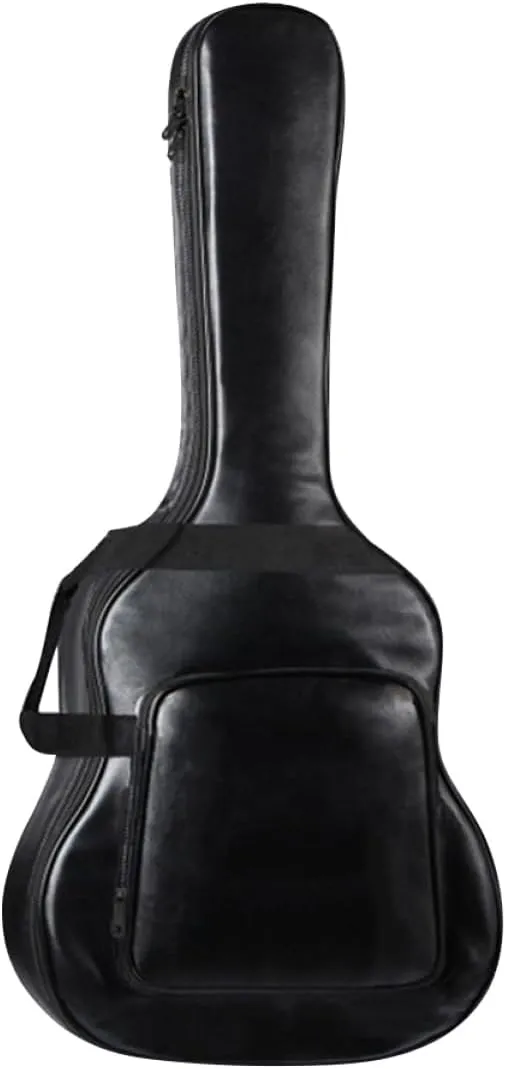 BESPORTBLE 1Pc Guitar Bag with Double Shoulder Straps Durable Acoustic Folk Case for Easy Travel and Outdoor Performances Stringed Instruments Package Black