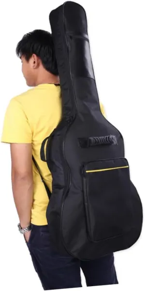 BESPORTBLE 41 Acoustic Guitar Padded Gig Bag with Shoulder Strap Durable Backpack Design Dual Pockets for Accessories Protective Cover for Acoustic Instruments