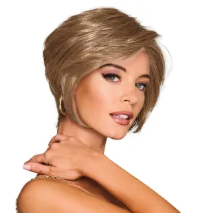 Best In Class Layered Chin-Length Boycut Wig by Hairuwear, Average Cap, GF10-22SS Iced Cappuccino
