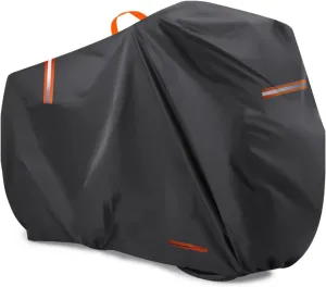 Bike Cover for Trek 400/520, 420D Bike Outdoor Storage Cover Windproof Bicycle Covers with Lock Holes Bikes Tarp All Weather Durable Bicycle Cover