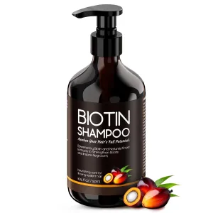 Biotin Shampoo for Hair Growth - Thickening & Volumizing Anti-Hair Loss Shampoo, Sulfate & Paraben Free - For Men & Women, All Hair Types, 50ML