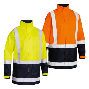 Bisley BJ6766T Taped Hi Vis Recycled Rain Shell Jacket