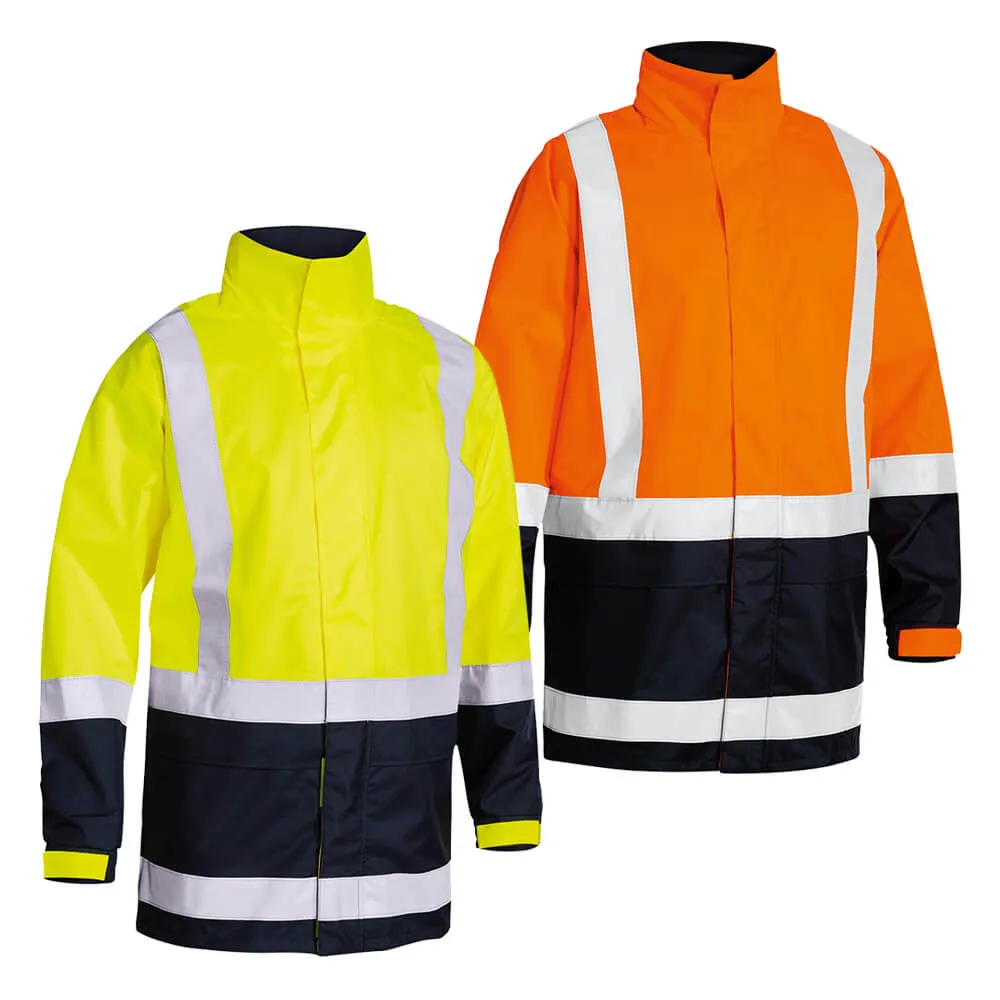 Bisley BJ6766T Taped Hi Vis Recycled Rain Shell Jacket