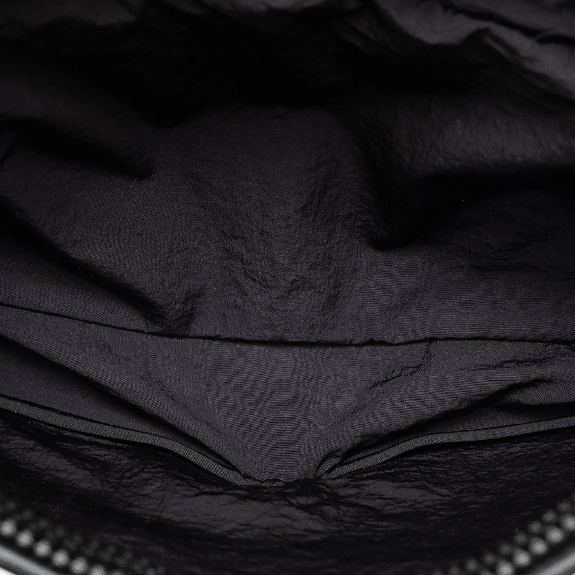 Black Bottega Veneta Intrecciato and Nylon Foldable Tote