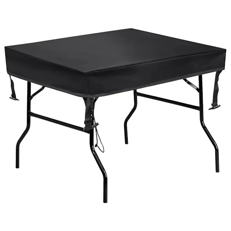 Black Outdoor Picnic Table Cover Sunblock & Dust Protection
