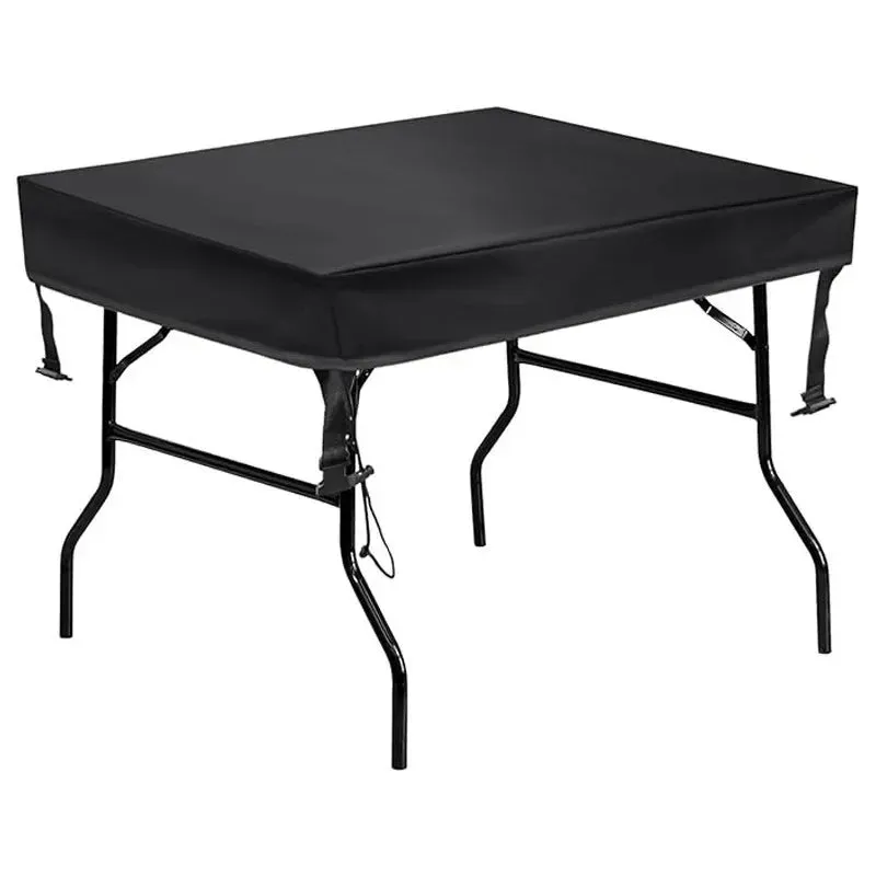 Black Outdoor Picnic Table Cover Sunblock & Dust Protection