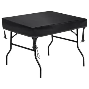Black Outdoor Picnic Table Cover Sunblock & Dust Protection