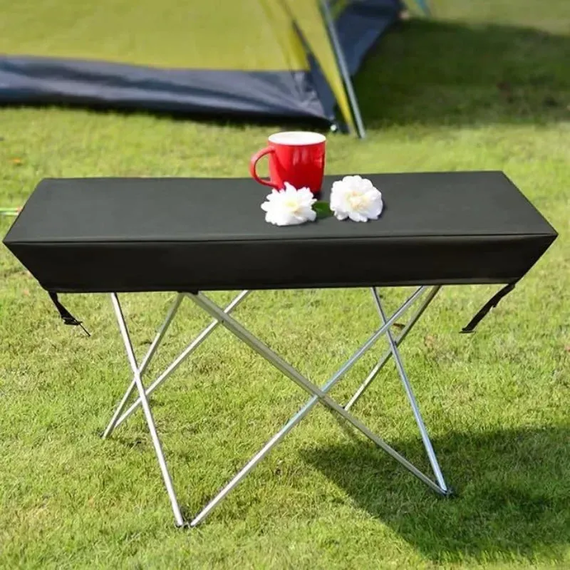 Black Outdoor Picnic Table Cover Sunblock & Dust Protection